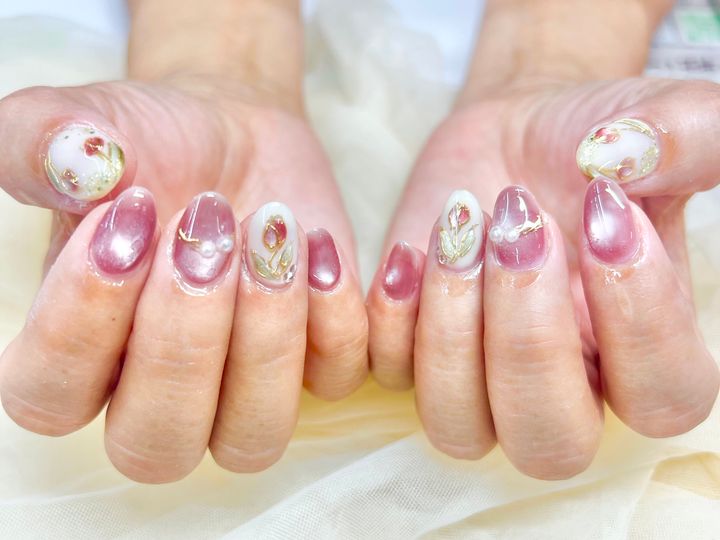 水彩フラワーの色ぼかし・乾燥時間管理方法のイメージ