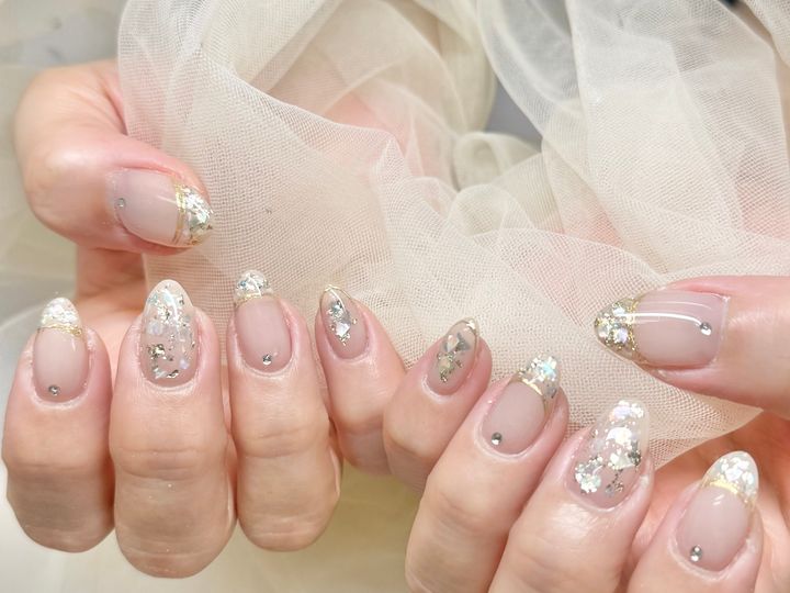 セルフネイルでのイエロー系施術方法のイメージ