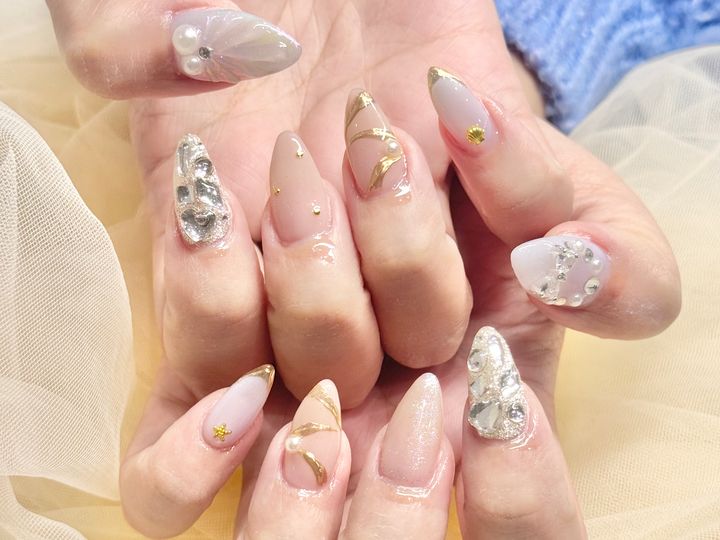 クリアフレンチで指が長く見える "形" の選び方のイメージ