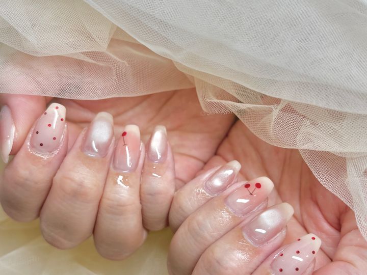 爪の長さ・形別｜クリアフレンチの印象と指長効果のイメージ