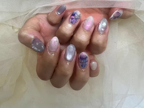 ピンク系のニュアンスドライフラワー｜ニュアンス、フラワー、ピンク、パープル、可愛い
