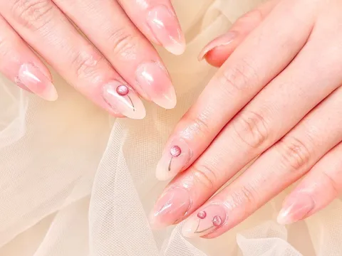 ピンクベージュのドット｜ドット、ピンク、ベージュ、可愛い