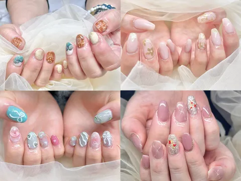 くすみピンクのラメニュアンス｜ワンカラー、ラメ・グリッター、ニュアンス、ピンク、ベージュ、ゴールド、上品・大人、可愛い