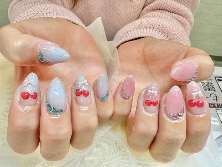 ショートネイルでも映える春ネイル4パターンのイメージ