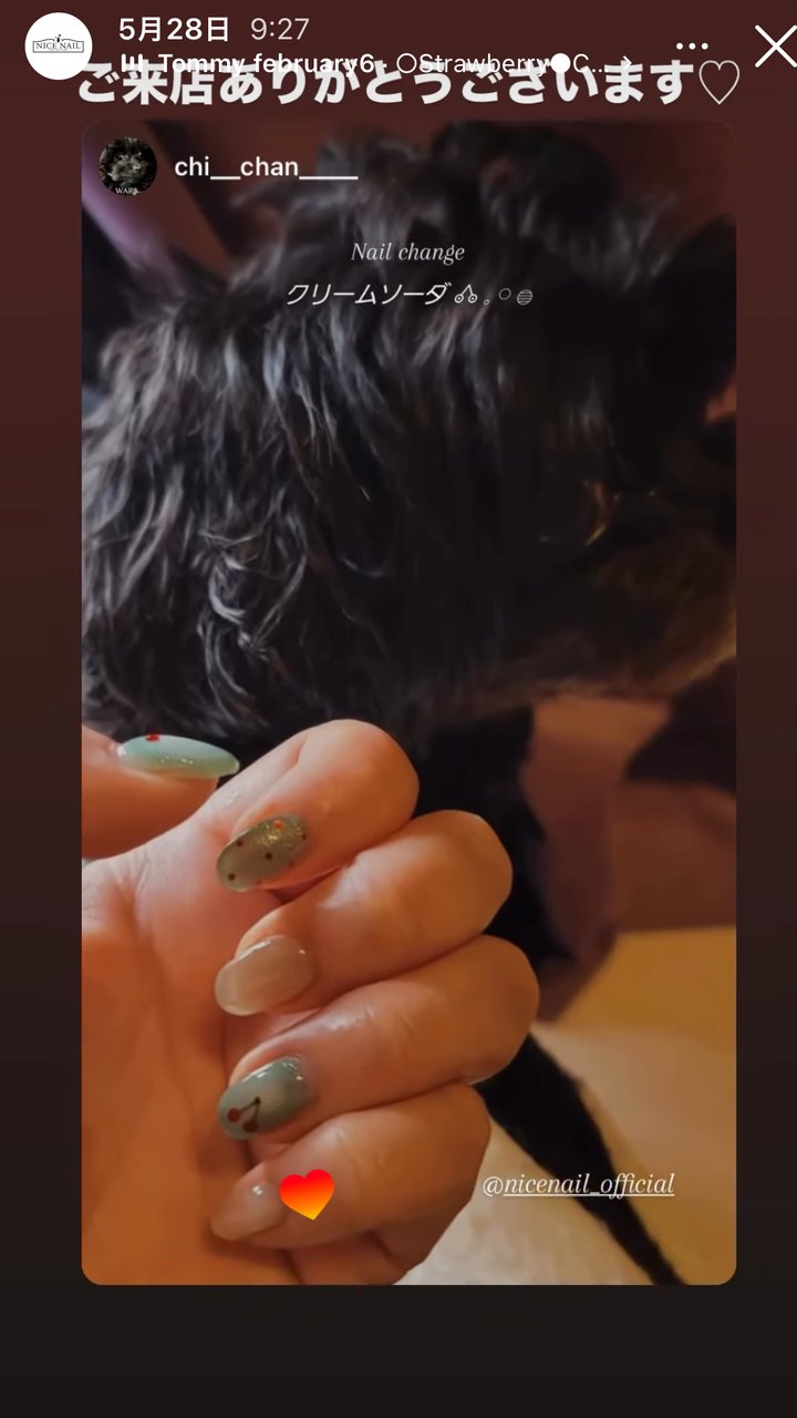 NICENAILのお客様施術 お客様ネイル④