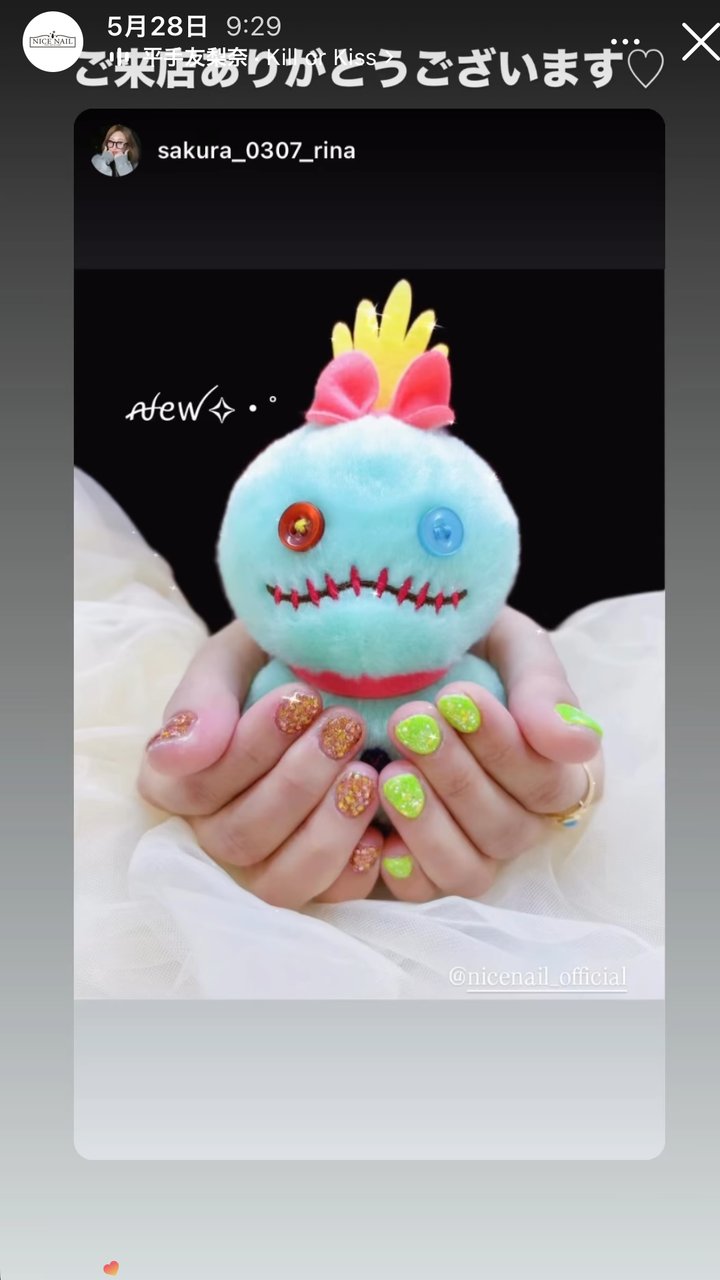 NICENAILのお客様施術 お客様ネイル②