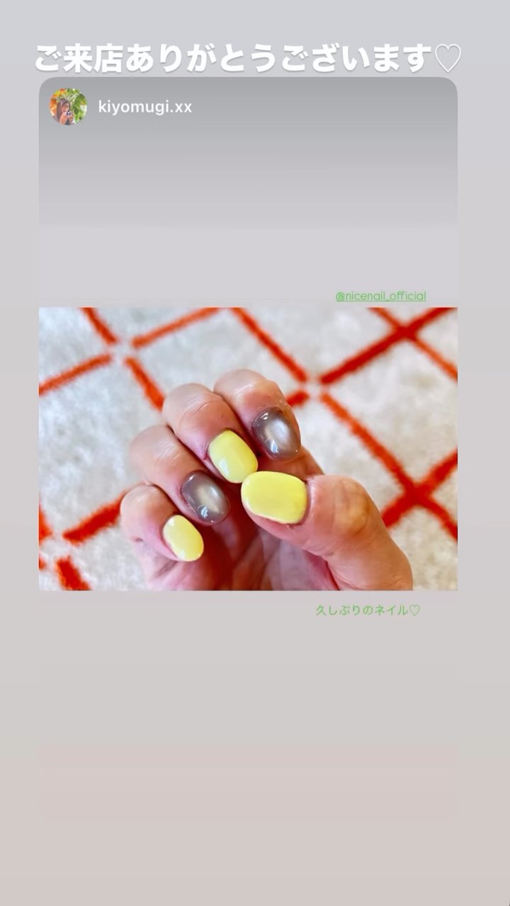 NICENAILのお客様施術 お客様ネイル①