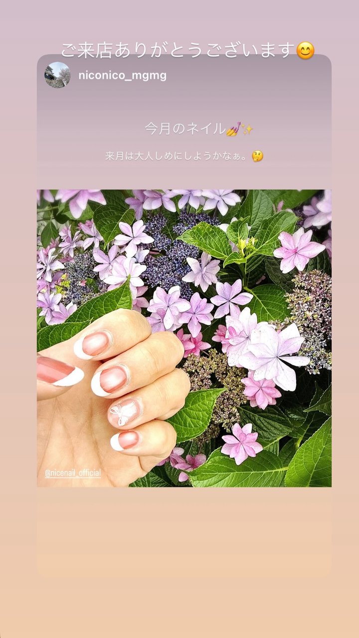 NICENAILのお客様施術 お客様ネイル④