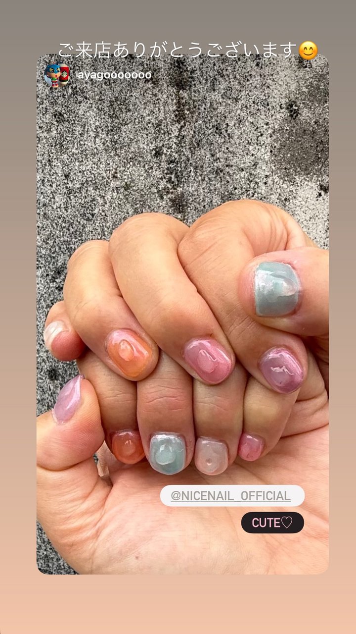 NICENAILのお客様施術 お客様ネイル①