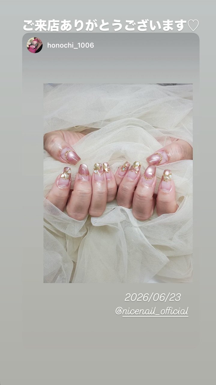 NICENAILのお客様施術 お客様ネイル①