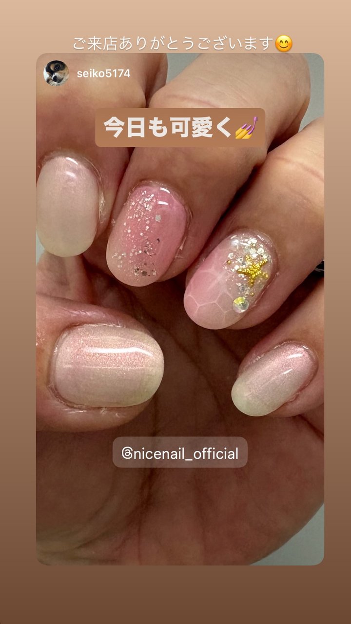 NICENAILのお客様施術 お客様ネイル④