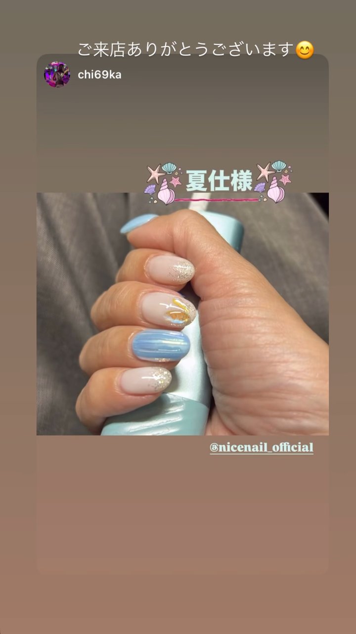 NICENAILのお客様施術 お客様ネイル①