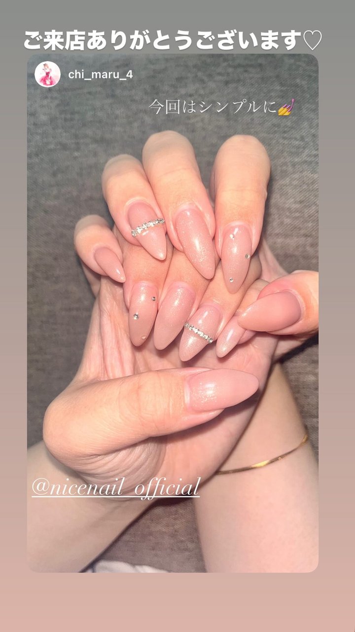 NICENAILのお客様施術 お客様ネイル①
