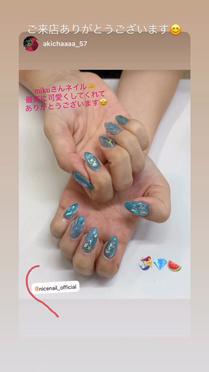 NICENAILのお客様施術 お客様ネイル①