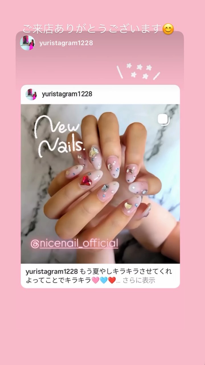 NICENAILのお客様施術 お客様ネイル①