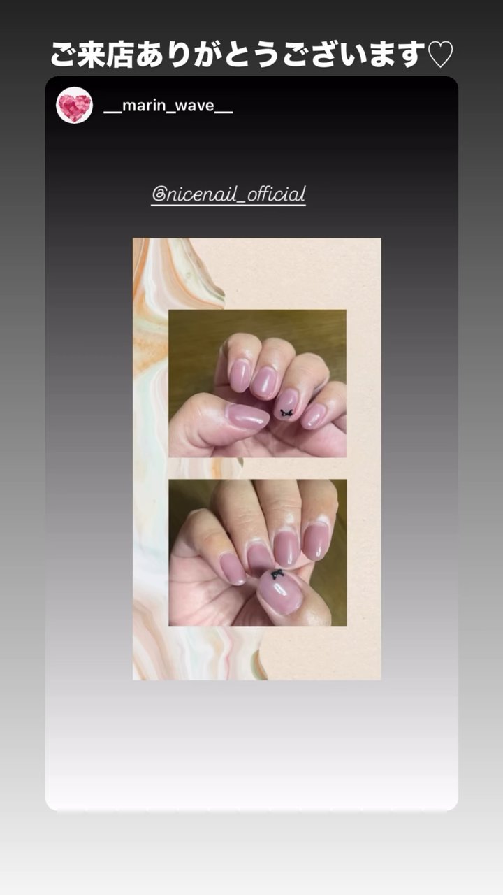 NICENAILのお客様施術 お客様ネイル①