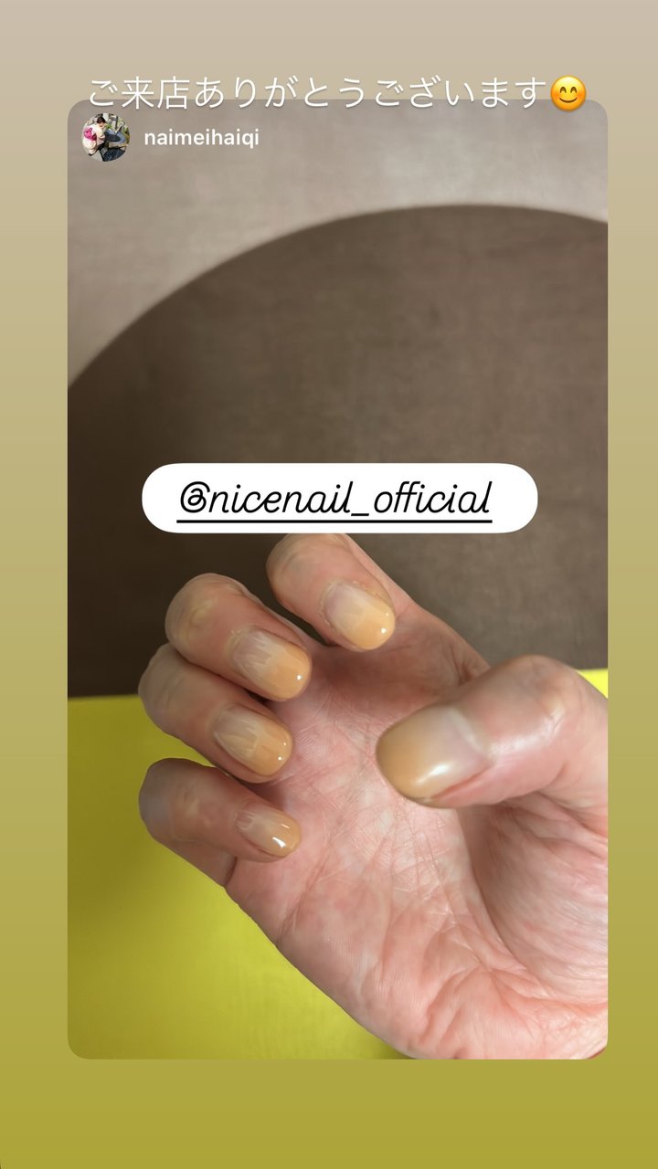 NICENAILのお客様施術 お客様ネイル①