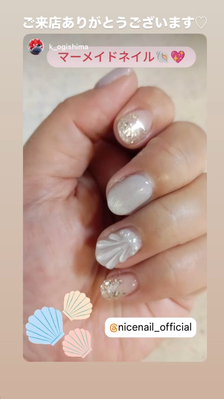 NICENAILのお客様施術 お客様ネイル①