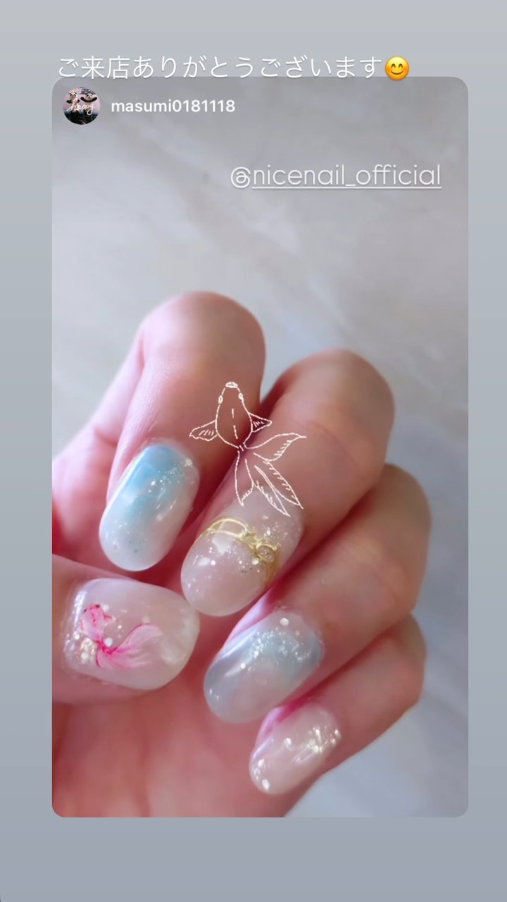 NICENAIL アクロスモール泉北原山台店 栂・美木多駅 ネイルデザイン 作品1