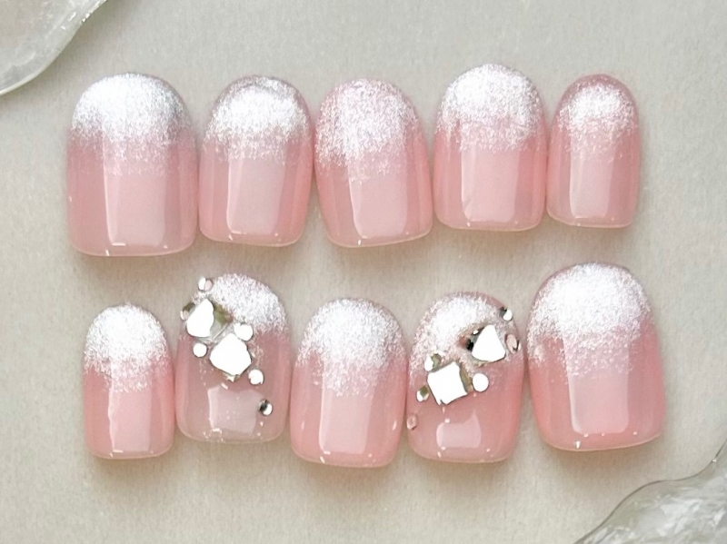 マグネット×グラデーションネイル