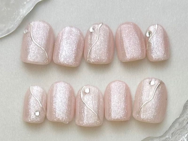 ミラー×ラメネイル